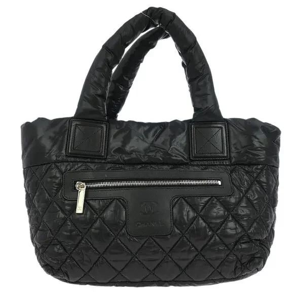 Chanel Quilted Nylon Coco Cocoon Reversible Tote Black - Picture 1 of 4